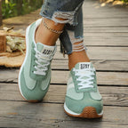 Damen Sportliche Sneakers mit atmungsaktivem Mesh-Obermaterial und rutschfester Sohle R&B