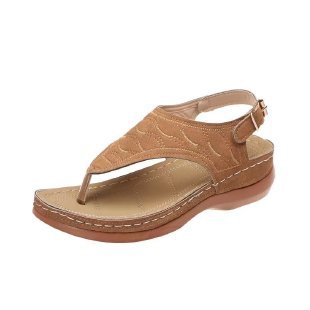 Damen Komfortable Zehentrenner-Sandalen mit modischen Riemen R&B