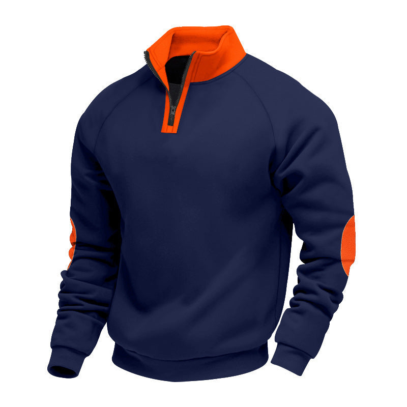 Herren Sportpullover mit hochwertigem Stehkragen R&B