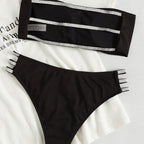 Damen Triangel-Bikini mit stilvollem Mehrfachträger-Design R&B