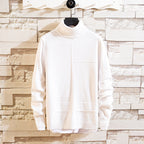Damen Pullover mit hohem Kragen und Taschen