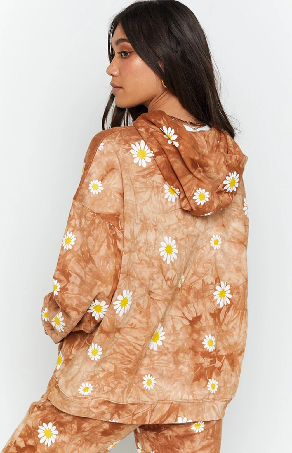 Damen Kapuzenpullover mit floralem Muster R&B