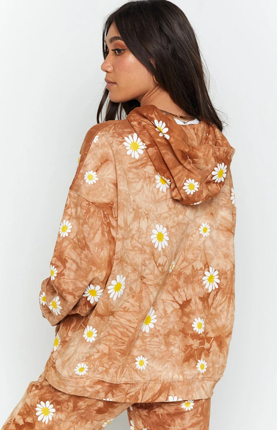 Damen Kapuzenpullover mit floralem Muster R&B