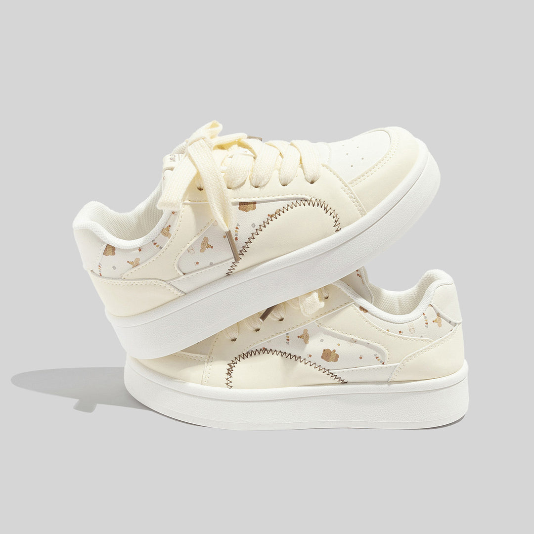 Damen Sneakers mit floralem Allover-Druck und bequemer Sohle R&B