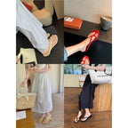 Damen Zehentrenner-Sandalen mit eleganten Riemen und komfortabler Sohle R&B