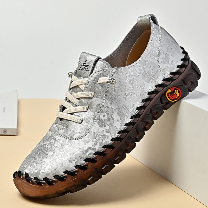 Damen Bequeme und modische Sneaker mit Blumenmuster R&B