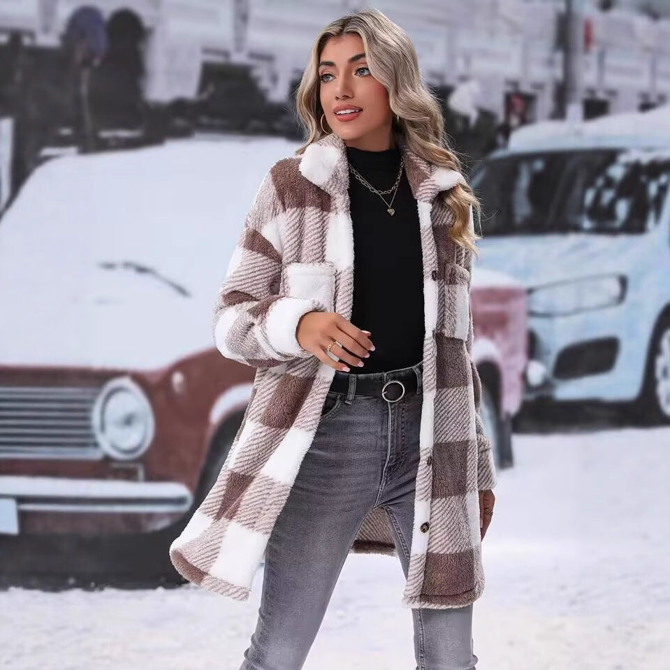 Damen Flanell-Winterjacke R&B