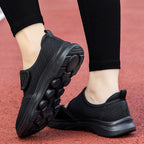 Damen Slip-On Laufschuhe mit verstellbarem Klettverschluss und atmungsaktivem Obermaterial