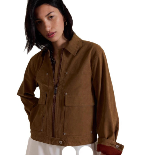 Damen Leichte Utility-Jacke R&B