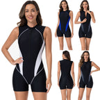 Damen funktionaler Kurzarm-Schwimmanzug R&B