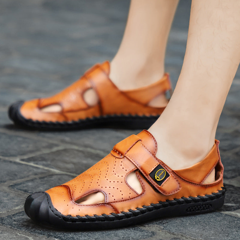 Herren Freizeitliche Sandalen mit rutschfester Sohle und atmungsaktiven Einsätzen R&B