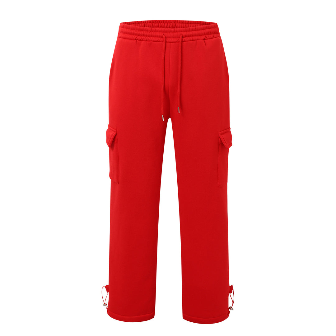 Herren nan Cargo-Jogginghose mit elastischem Bund, Kordelzug und verstellbarem Saum R&B