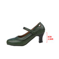 Damen elegante Mary Jane Pumps mit schicker Schnalle und komfortablem Absatz R&B