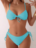 Damen Bikiniset mit modischen Rüschendetails und verstellbaren Trägern R&B