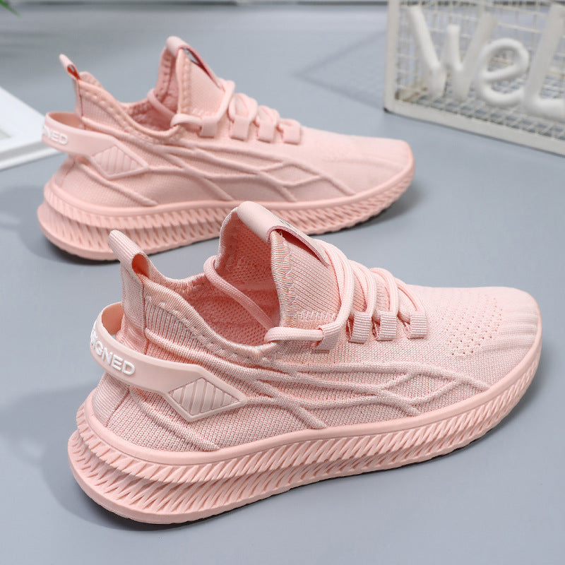 Damen Atmungsaktive Lauf-Sneaker mit flexibler Sohle und Knit-Obermaterial R&B