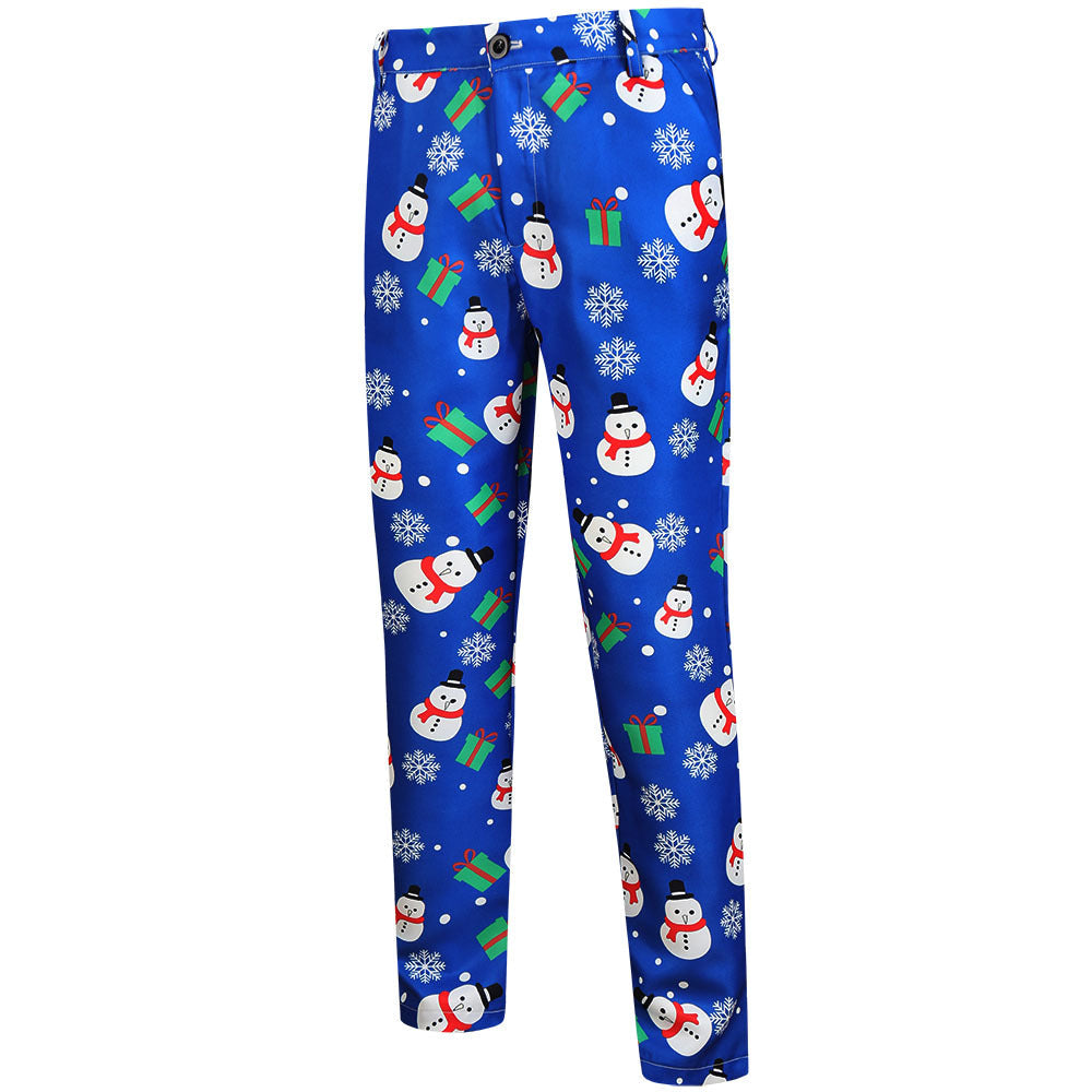 Damen festliches Anzug-Set mit luxuriösem Weihnachtsmuster