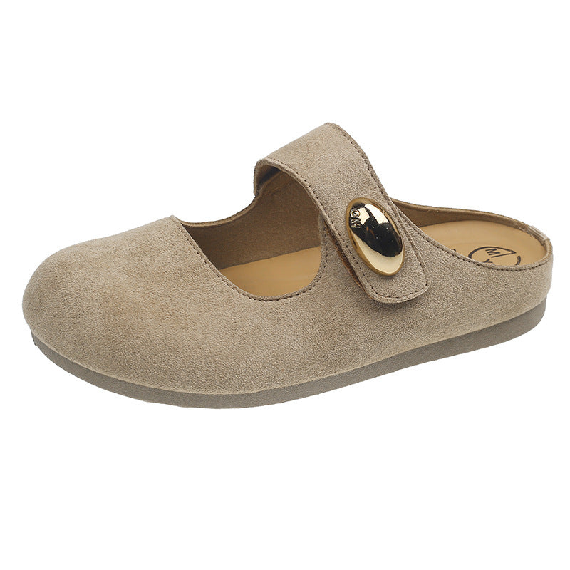 Damen Bequeme Clogs mit elegantem Riemen und modischer Verzierung R&B