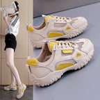 Damen Sportliche Freizeitsneaker mit atmungsaktiver Mesh-Oberfläche und robustem Profil R&B