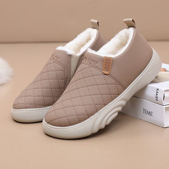 Damen Bequeme und warme Hausschuhe mit kuscheligem Innenfutter R&B