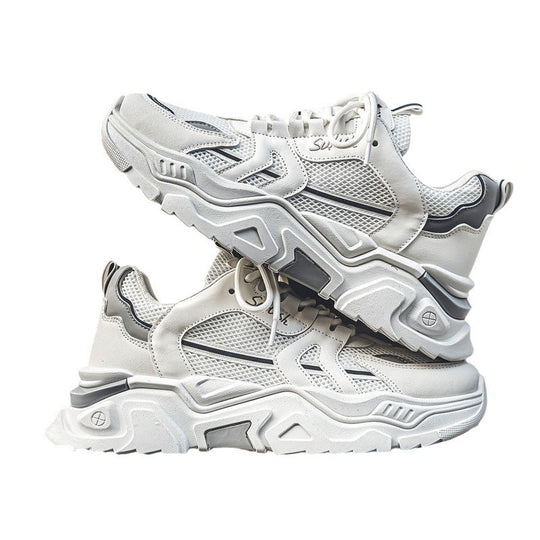 Damen Sportliche Chunky Sneakers mit atmungsaktiver Mesh-Oberfläche und stabiler Sohle R&B