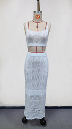 Damen Stricktop und Rock Set R&B
