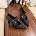 Damen elegante Slingback-Pumps mit modischem Riemendesign R&B