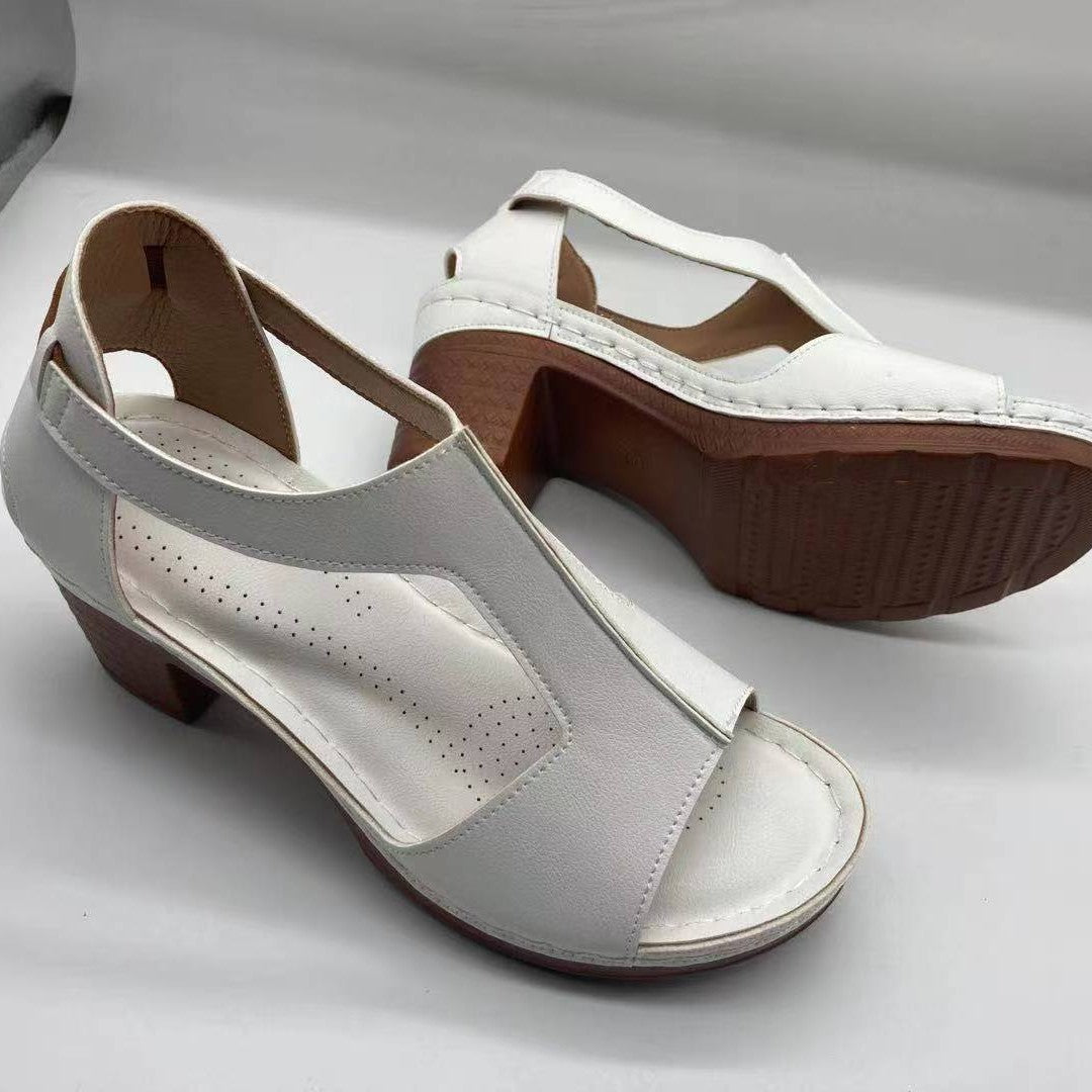 Damen Komfortable Wedge-Sandaletten mit verstellbarem Riemendesign und ergonomischem Fußbett R&B