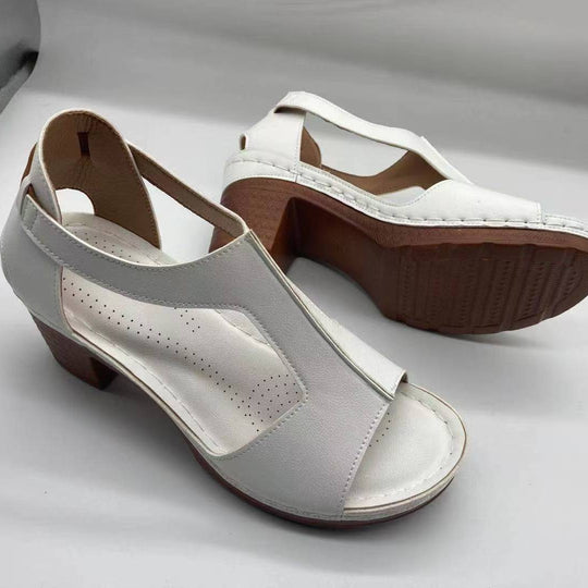 Damen Komfortable Wedge-Sandaletten mit verstellbarem Riemendesign und ergonomischem Fußbett R&B