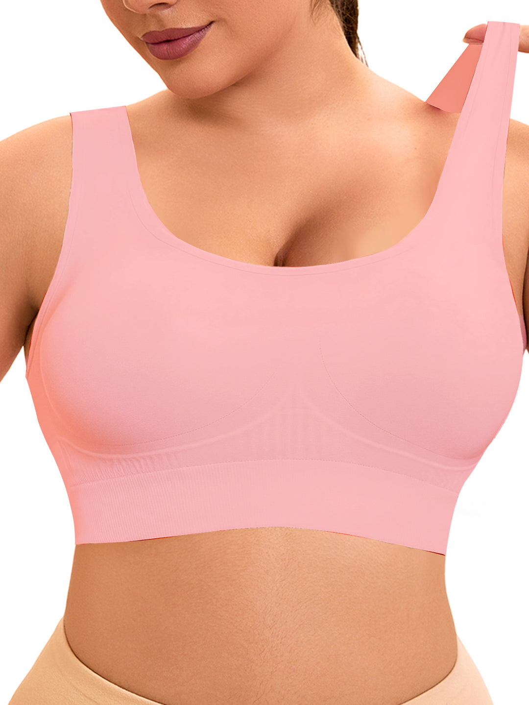 Damen Komfort-BH mit nahtlosem Design und stützendem Unterbrustband R&B