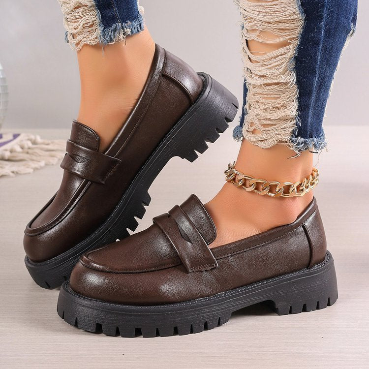 Damen Mokassins mit rutschfester Sohle und elegantem Riemendesign R&B