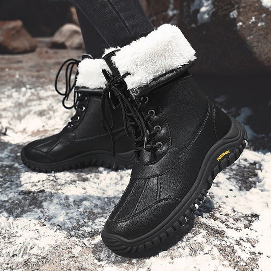 Damen Winterstiefel mit isolierter Fütterung und rutschfester Gummisohle R&B