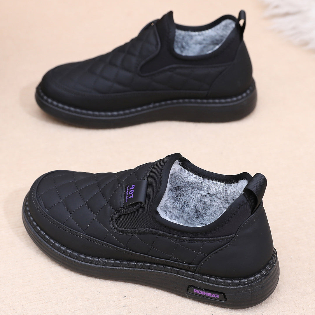 Damen Bequeme und warme Hausschuhe mit rutschfester Sohle R&B