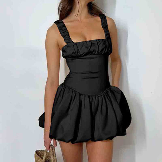 Damen Verspieltes Minikleid mit voluminösem Rüschensaum R&B