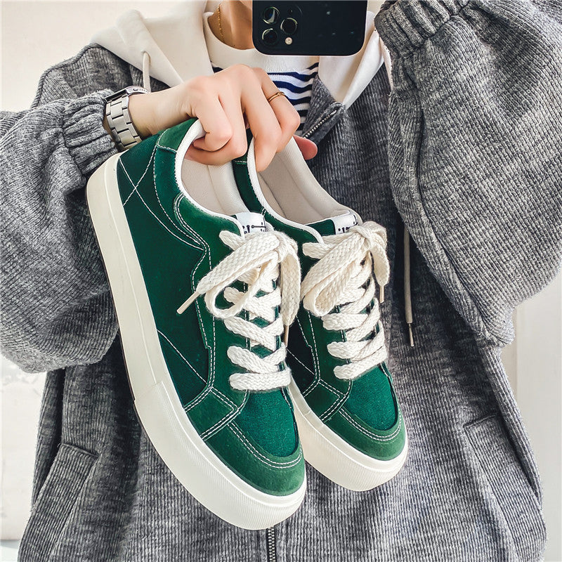 Damen Modische Freizeit Sneakers mit robustem Obermaterial und dämpfender Sohle R&B