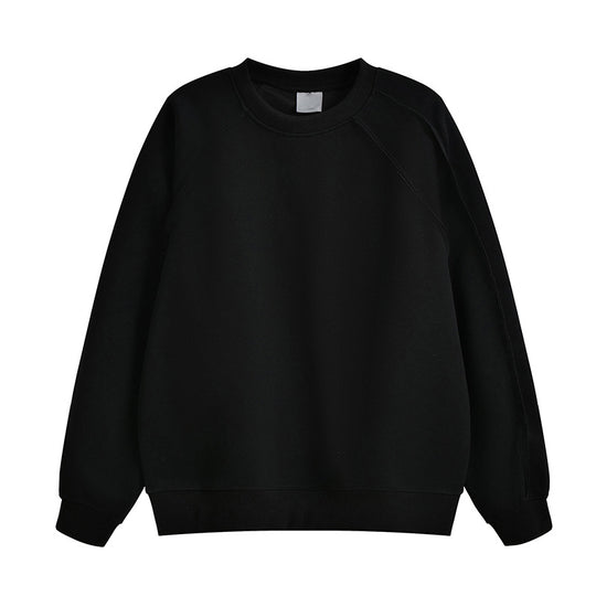 Damen bequemer Sweatshirt mit Raglanärmeln und hochwertigem Baumwollmix R&B