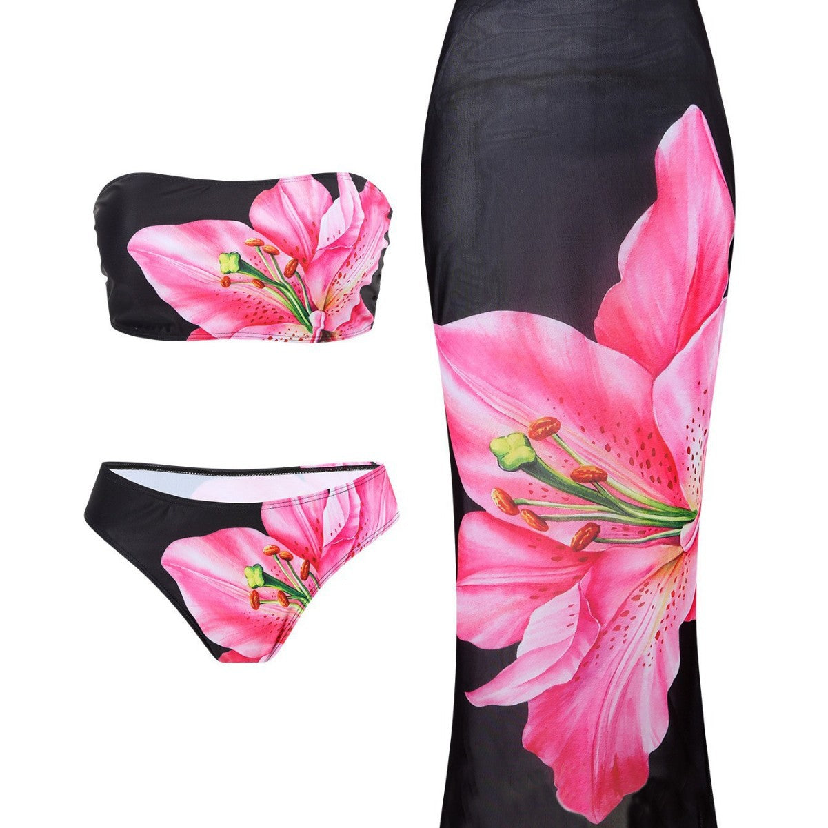 Damen Elegante StrandR&B mit Blütenmuster R&B