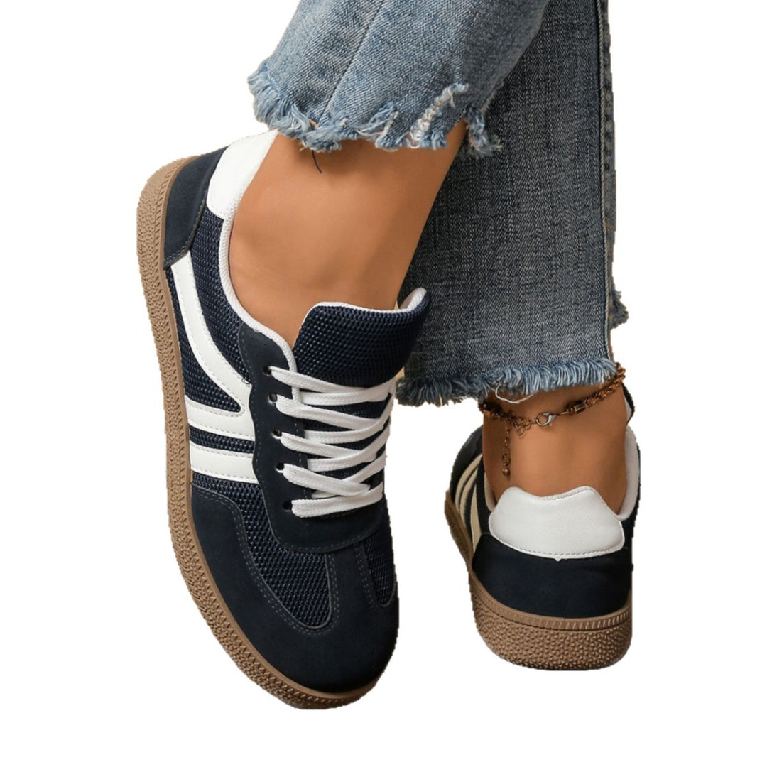 Damen Sportliche Sneakers mit atmungsaktiver Oberflächenstruktur und dämpfender Laufsohle R&B