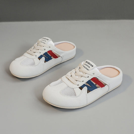 Damen Sportliche Clogs mit atmungsaktiver Mesh-Konstruktion und rutschfester Außensohle R&B