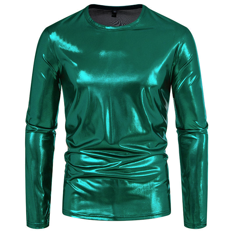 Damen Glänzendes Langarmshirt aus hochwertigem Material