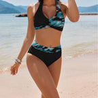 Damen Bikini-Set mit stützendem Oberteil und hoch geschnittenem Slip R&B