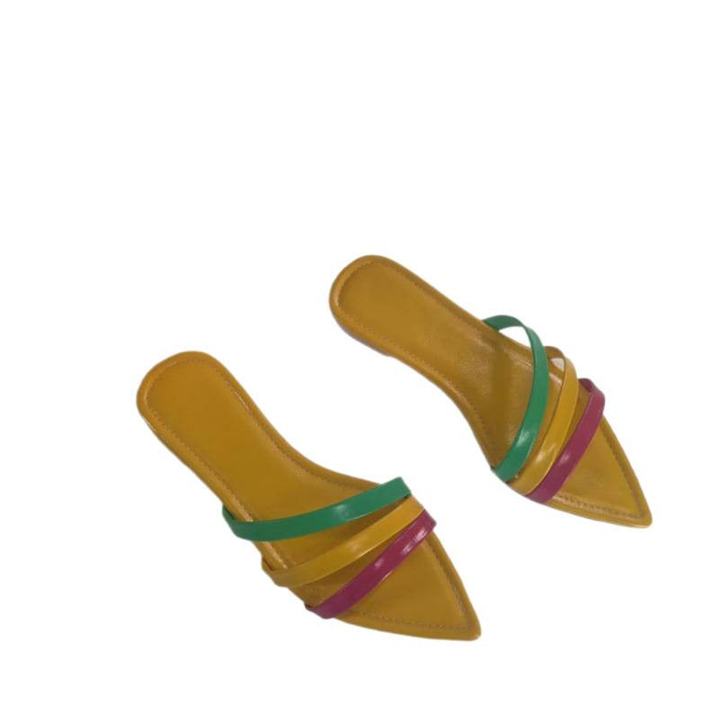 Damen Trendige Riemchen-Sandalen mit spitzem Zehenbereich R&B