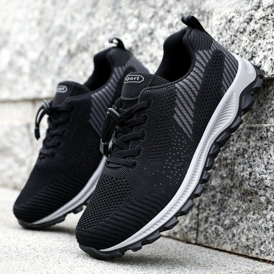 Damen Sportliche Laufschuhe mit atmungsaktivem Strickoberteil und innovativem Schnellschnürsystem R&B