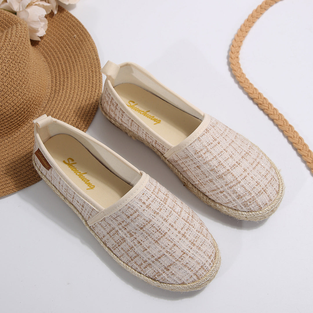 Damen Espadrilles mit elastischem Obermaterial und komfortabler Sohle R&B