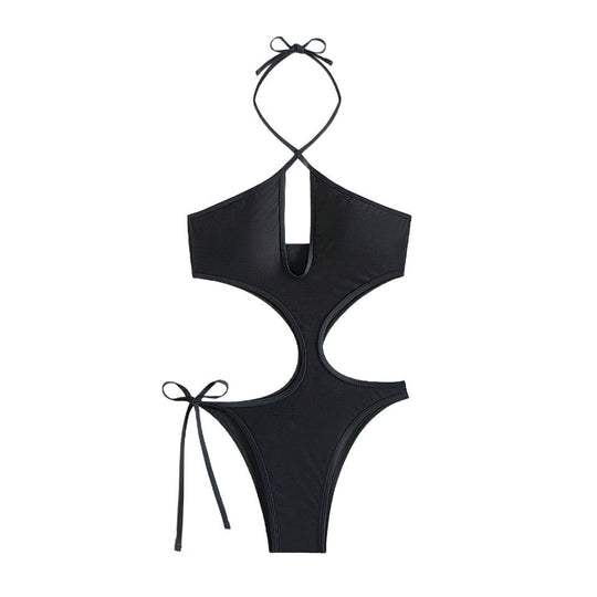 Damen Einteiler Badeanzug mit trendigem Cut-Out Design R&B