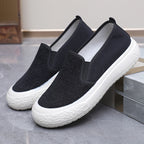 Damen Sportliche Slip-On Sneakers mit rutschfester Sohle und elastischem Einsatz R&B