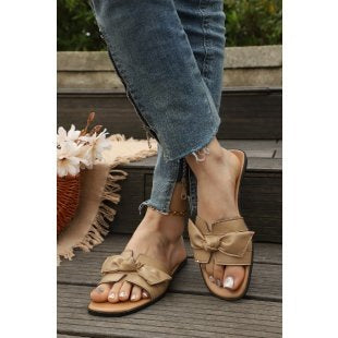Damen Komfortable Mules mit elegantem Schleifendetail R&B