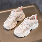 Damen Chunky Sneakers mit atmungsaktiver Mesh-Oberfläche und sportlicher Dämpfung R&B