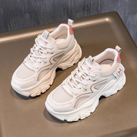 Damen Sportliche Sneakers mit Air Cushion Technologie und atmungsaktiver Mesh-Oberfläche R&B