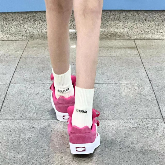 Damen Sneakers mit dekorativen Schleifen und komfortabler Sohle R&B