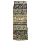 Damen Maxi-Rock mit floralen Mustern und eleganter Spitzenbordüre R&B